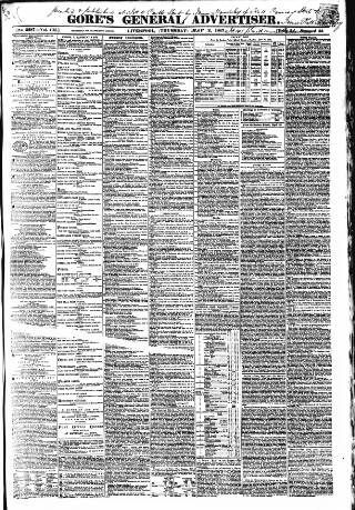 cover page of Gore's Liverpool General Advertiser published on May 2, 1867