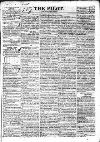 cover page of The Pilot published on June 18, 1832