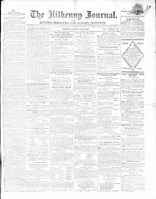 cover page of Kilkenny Journal and Leinster Commercial and Literary Advertiser published on May 2, 1863