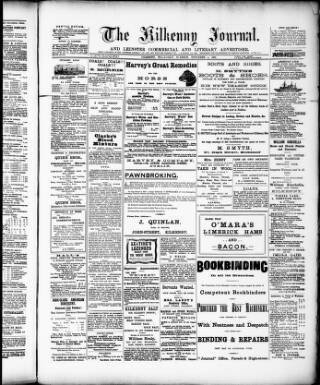cover page of Kilkenny Journal and Leinster Commercial and Literary Advertiser published on November 2, 1904