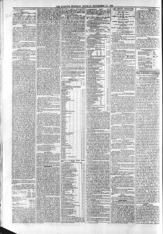 cover page of Evening Freeman published on September 17, 1860