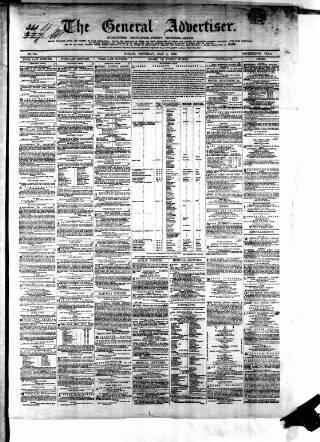 cover page of General Advertiser for Dublin and all Ireland published on May 4, 1850