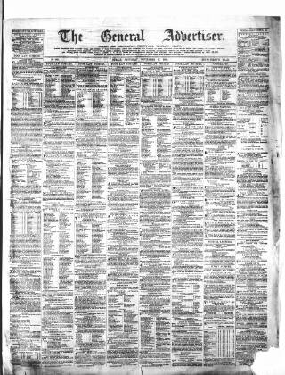 cover page of General Advertiser for Dublin, and all Ireland published on September 17, 1853