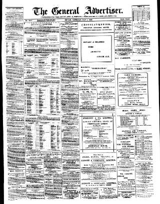 cover page of General Advertiser for Dublin, and all Ireland published on May 2, 1885