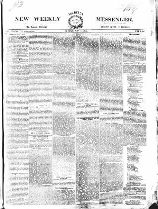 cover page of Bell's New Weekly Messenger published on May 4, 1845