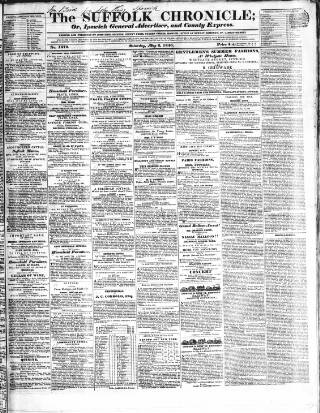 cover page of Suffolk Chronicle published on May 2, 1846