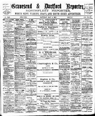 cover page of Gravesend Reporter published on May 4, 1907