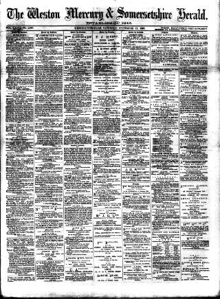 cover page of Weston Mercury published on September 17, 1892