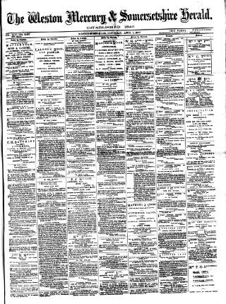 cover page of Weston Mercury published on April 5, 1902