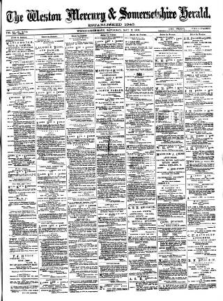 cover page of Weston Mercury published on May 2, 1908