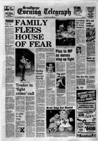 cover page of Scunthorpe Evening Telegraph published on May 4, 1985