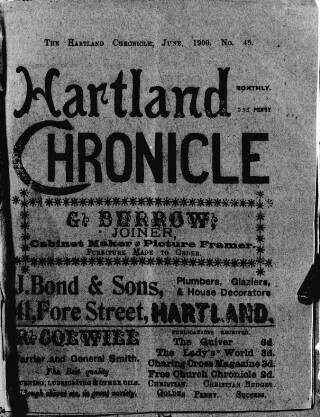 cover page of Hartland and West Country Chronicle published on June 18, 1900