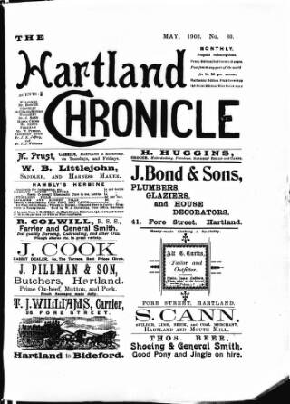 cover page of Hartland and West Country Chronicle published on May 4, 1903