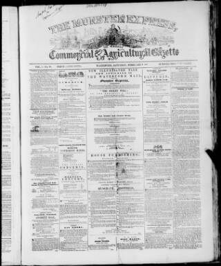 cover page of Munster Express published on February 2, 1861