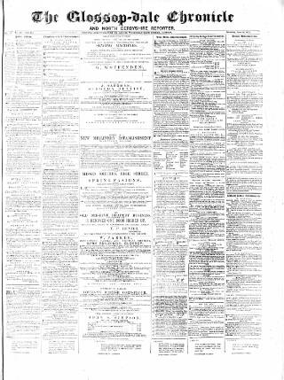 cover page of Glossop-dale Chronicle and North Derbyshire Reporter published on June 18, 1870