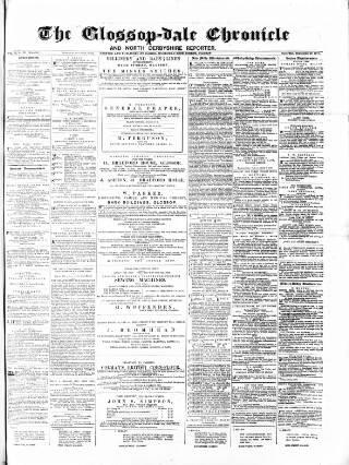 cover page of Glossop-dale Chronicle and North Derbyshire Reporter published on September 17, 1870