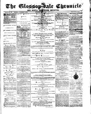 cover page of Glossop-dale Chronicle and North Derbyshire Reporter published on May 4, 1872