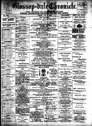 cover page of Glossop-dale Chronicle and North Derbyshire Reporter published on November 2, 1900