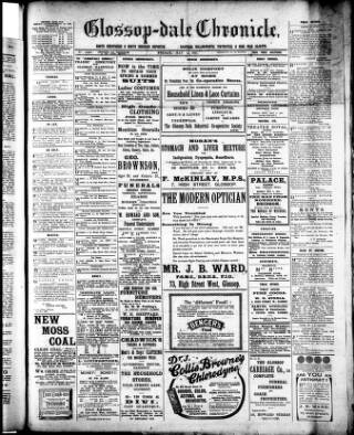 cover page of Glossop-dale Chronicle and North Derbyshire Reporter published on May 4, 1917