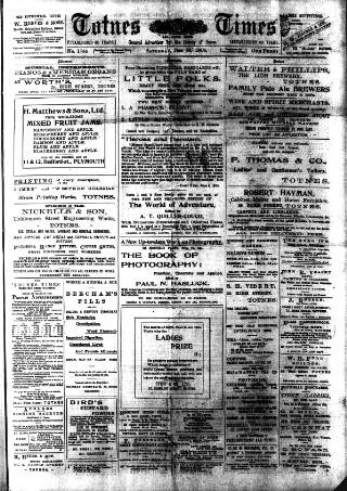 cover page of Totnes Weekly Times published on June 18, 1904