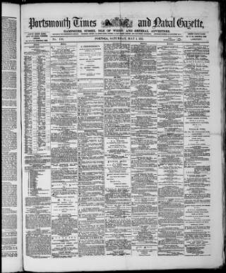 cover page of Portsmouth Times and Naval Gazette published on May 4, 1878