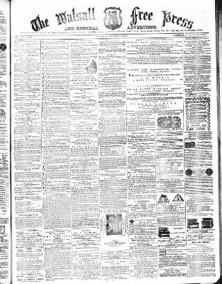cover page of Walsall Free Press and General Advertiser published on September 17, 1864