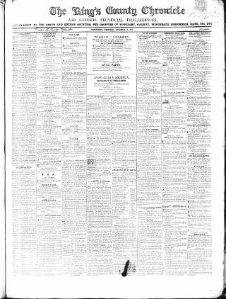 cover page of Kings County Chronicle published on September 17, 1856