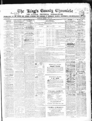 cover page of Kings County Chronicle published on April 1, 1857
