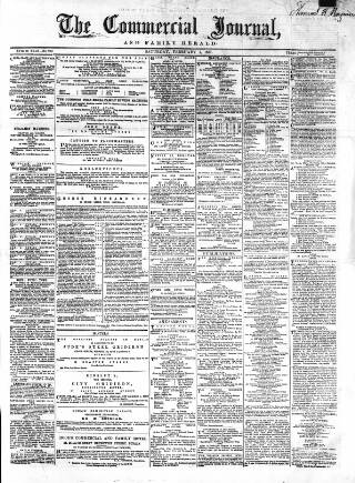 cover page of Commercial Journal published on February 2, 1867