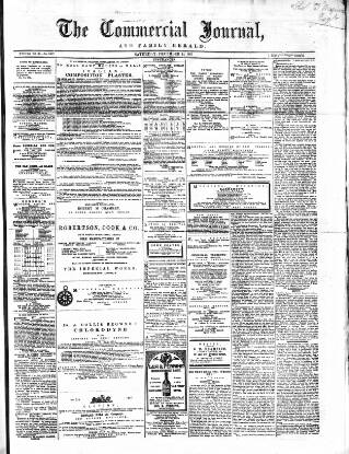 cover page of Commercial Journal published on December 14, 1867