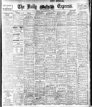 cover page of Dublin Daily Express published on September 17, 1915