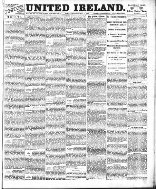 cover page of Flag of Ireland published on September 17, 1887