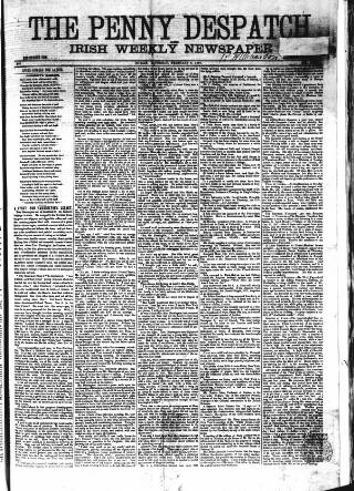 cover page of Penny Despatch and Irish Weekly Newspaper published on February 2, 1867