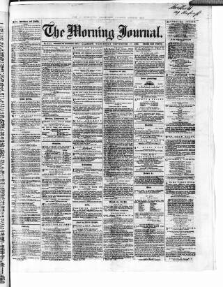 cover page of Glasgow Morning Journal published on September 17, 1862