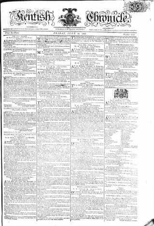 cover page of Kentish Weekly Post or Canterbury Journal published on June 18, 1802