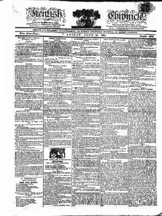 cover page of Kentish Weekly Post or Canterbury Journal published on June 18, 1824