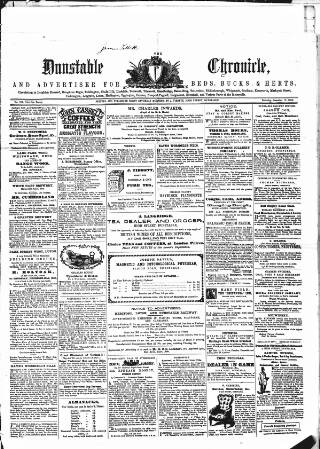 cover page of Dunstable Chronicle published on December 17, 1859