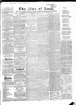 cover page of Man of Ross and General Advertiser published on February 2, 1860