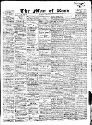 cover page of Man of Ross and General Advertiser published on August 2, 1866