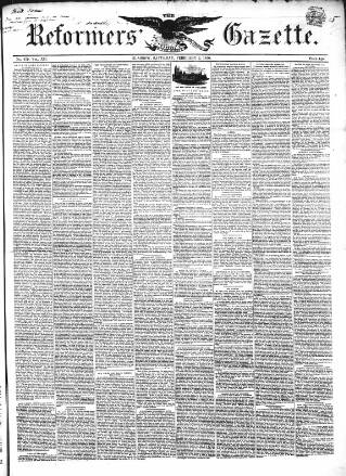 cover page of Glasgow Gazette published on February 2, 1850