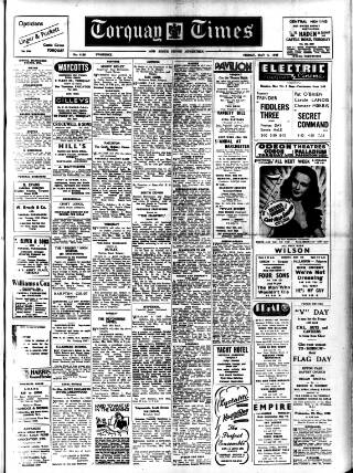 cover page of Torquay Times and South Devon Advertiser published on May 4, 1945