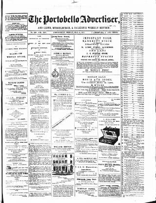 cover page of Portobello Advertiser published on May 4, 1877