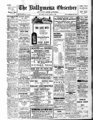 cover page of Ballymena Observer published on August 2, 1946