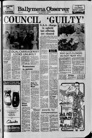 cover page of Ballymena Observer published on May 4, 1978