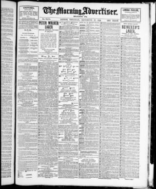 cover page of Morning Advertiser published on September 17, 1914