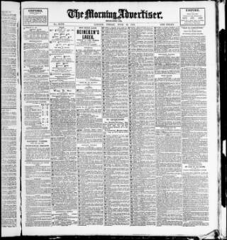 cover page of Morning Advertiser published on June 18, 1915
