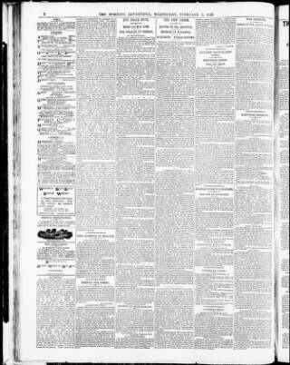 cover page of Morning Advertiser published on February 2, 1916