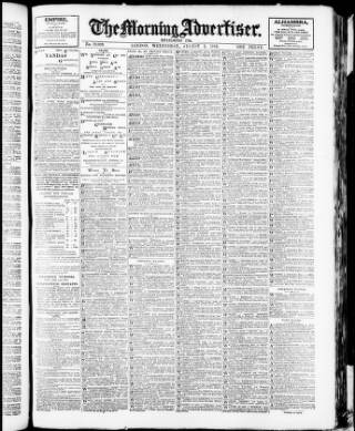 cover page of Morning Advertiser published on August 2, 1916