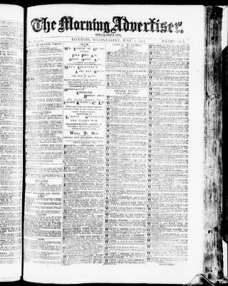 cover page of Morning Advertiser published on May 2, 1917