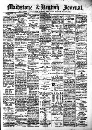 cover page of Maidstone Journal and Kentish Advertiser published on May 2, 1891